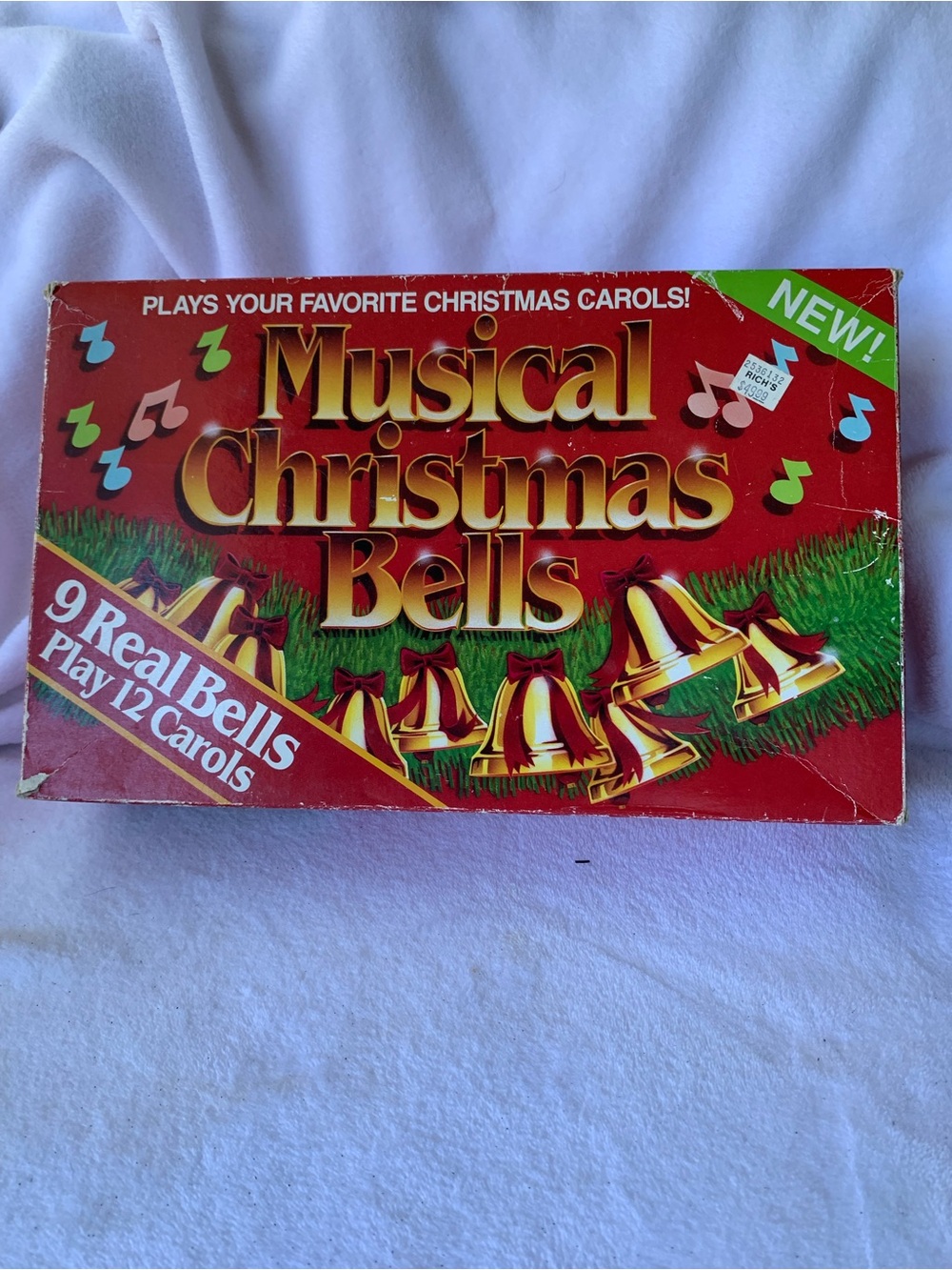 Vintage 1990 Capricorn Electronics Musical Christmas Bells Set 9 Bells 12 Songs